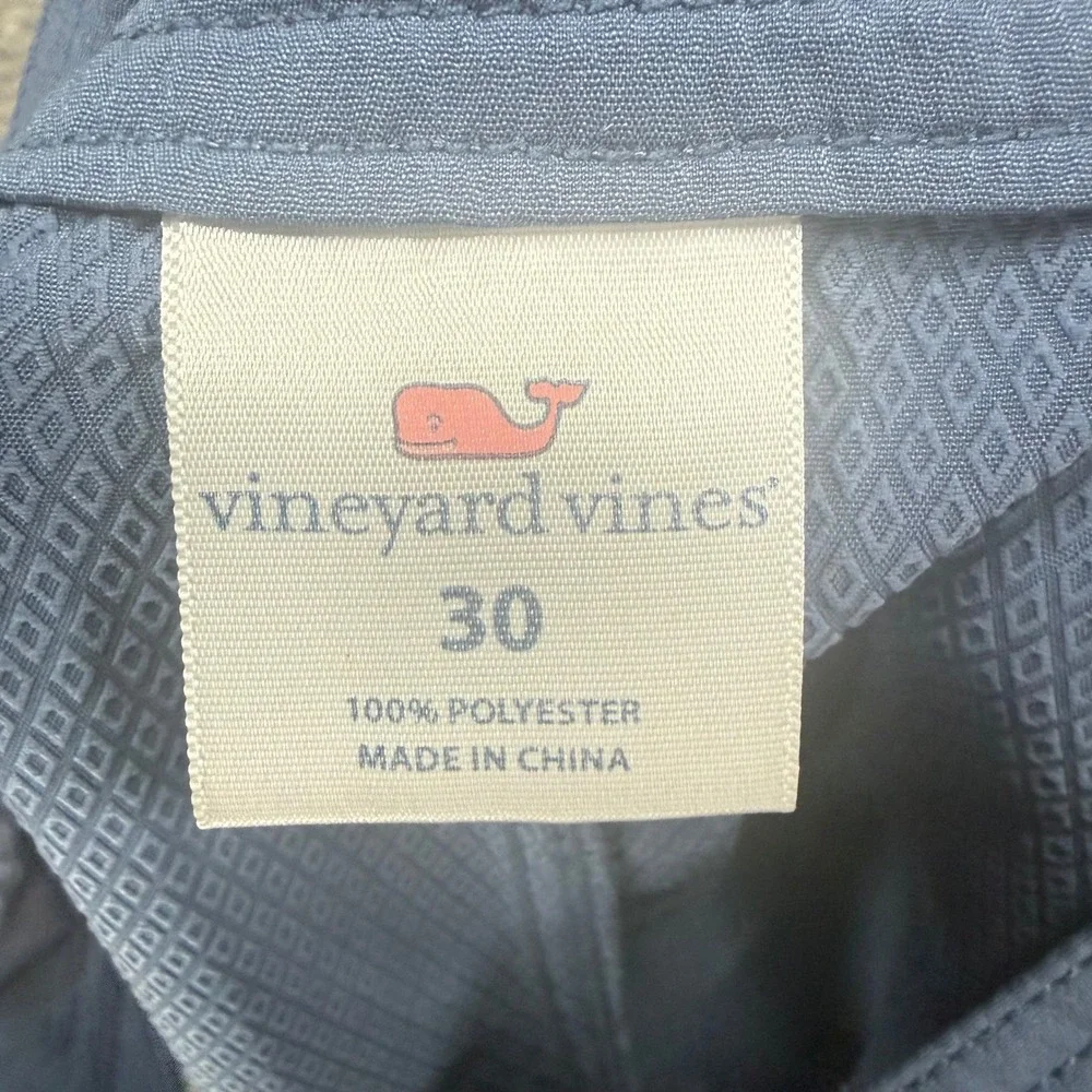 Vineyard Vines Board Shorts‎ Mens 30 Blue Striped Side Panel Swim Trunks Beach